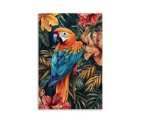 CBWVUWHJW Pet Poster Colorful, Tropical Bird Paradise Fashionable Wall Decor - Hanging Art Poster And Mural20x30inch(50x75cm)