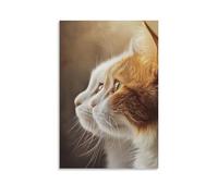 CBWVUWHJW Pet Poster Elegance, Graceful Cat Companions Fashionable Wall Decor - Hanging Art Poster And Mural16x24inch(40x60cm)