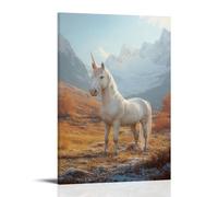CBWVUWHJW Pet Poster Fantasy, Majestic Unicorn Companion Fashionable Wall Decor - Hanging Art Poster And Mural24x36inch(60x90cm)