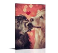 CBWVUWHJW Pet Poster Love, Loyal Dog Companions Fashionable Wall Decor - Hanging Art Poster And Mural08x12inch(20x30cm)