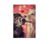 CBWVUWHJW Pet Poster Love, Loyal Dog Companions Fashionable Wall Decor - Hanging Art Poster And Mural16x24inch(40x60cm)