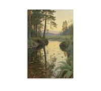 CBWVUWHJW Pine Forest Scenic Dawn Light Fashionable Wall Decor - Hanging Art Poster And Mural24x36inch(60x90cm)