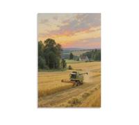 CBWVUWHJW Plain Edge Scenic Evening View Fashionable Wall Decor - Hanging Art Poster And Mural08x12inch(20x30cm)