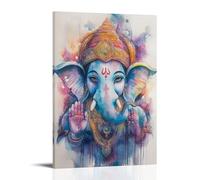 CBWVUWHJW Soft Watercolor Ganesha Artwork for Relaxing And Spiritual Spaces Fashionable Wall Decor - Hanging Art Poster And Mural20x30inch(50x75cm)