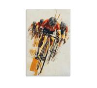 CBWVUWHJW Sports Poster Cycling Sprint Leadout with Final Wheel Sacrifice Fashionable Wall Decor - Hanging Art Poster And Mural16x24inch(40x60cm)