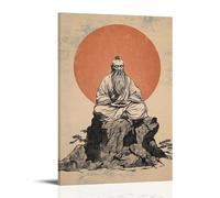 CBWVUWHJW Taoist Mountain Hermit Illustration for Zen Wall Decoration Fashionable Wall Decor - Hanging Art Poster And Mural24x36inch(60x90cm)