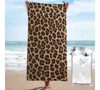 CBXYFCBC Beach Towel Leopard Print Soft Quick Dry Super Absorbent Microfiber Beach Towels, Lightweight Large Bath Towel For Travel, Swimming, Camping, Yoga