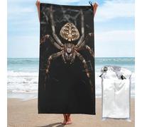 CBXYFCBC Beach Towel Scary Spider Soft Quick Dry Super Absorbent Microfiber Beach Towels, Lightweight Large Bath Towel For Travel, Swimming, Camping, Yoga
