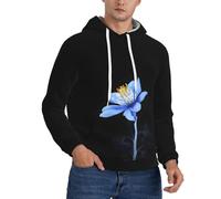 CBXYFCBC Beautiful Flowers Menâ€™s Hoodies, Novelty Hoodie Pullover Sweatshirts With Drawstring Pockets, 3d Printed Graphic Hooded Sweatshirt, Fashion And Casual
