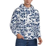 CBXYFCBC Blue Polynesian Maori Triba Men’s Hoodies, Novelty Hoodie Pullover Sweatshirts With Drawstring Pockets, 3d Printed Graphic Hooded Sweatshirt, Fashion And Casual