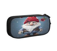 CBXYFCBC Cute Cute Gnome Large Pencil Case â€“ Big Capacity Pencil Bag with Compartments, Pen Pouch Double Zipper, Pencase for Middle, High School, College Students, Boys & Girls
