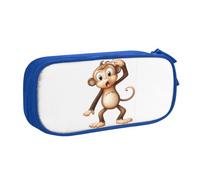 CBXYFCBC Cute Cute Monkey Large Pencil Case – Big Capacity Pencil Bag with Compartments, Pen Pouch Double Zipper, Pencase for Middle, High School, College Students, Boys & Girls