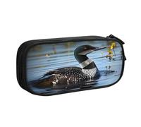 CBXYFCBC Cute Loon Birds Large Pencil Case – Big Capacity Pencil Bag with Compartments, Pen Pouch Double Zipper, Pencase for Middle, High School, College Students, Boys & Girls