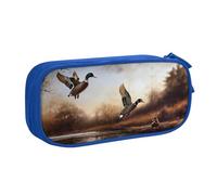 CBXYFCBC Cute Mallard Ducks Large Pencil Case â€“ Big Capacity Pencil Bag with Compartments, Pen Pouch Double Zipper, Pencase for Middle, High School, College Students, Boys & Girls