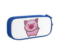 CBXYFCBC Cute Smile Pig Large Pencil Case â€“ Big Capacity Pencil Bag with Compartments, Pen Pouch Double Zipper, Pencase for Middle, High School, College Students, Boys & Girls