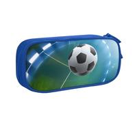 CBXYFCBC Cute Soccer Sports Ball Large Pencil Case â€“ Big Capacity Pencil Bag with Compartments, Pen Pouch Double Zipper, Pencase for Middle, High School, College Students, Boys & Girls