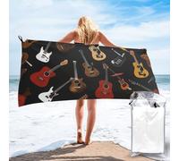 CBXYFCBC Guitars Beach Towel Soft Quick Dry Super Absorbent Microfiber Beach Towels, Lightweight Large Bathroom Bath Towel For Travel, Swimming, Camping, Yoga