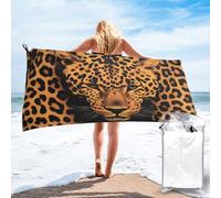 CBXYFCBC Leopard Print Beach Towel â€“ Soft Quick Dry Super Absorbent Microfiber Beach Towels, Lightweight Large Bathroom Bath Towel For Travel, Swimming, Camping, Yoga