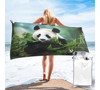 CBXYFCBC Panda Beach Towel â€“ Soft Quick Dry Super Absorbent Microfiber Beach Towels, Lightweight Large Bathroom Bath Towel For Travel, Swimming, Camping, Yoga