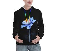 CBXYFCBC Womens Long Sleeve Hoodies Pullover Sweatshirts Beautiful Flowers Printed Fall And Winter Fashion Hoodie Teen Girls Loose Fit Casual Drawstring Hooded Tops With Pockets