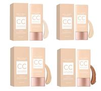 CC Colour-Correcting Serum, Skin-Perfecting CC Cream, 16-hour wear, tecnología adaptativa a tono que cambia de color, cobertura ligera, impermeable for a Natural Glowy Finish (4Pc)