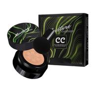 CC Cream, All-Day Full Coverage, 15.30x5.45x16.47cm, Mushr oom Head Foundation, Moisturizing Cream Makeup, Natural Finish, for Women Travel Party Wedding