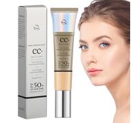 CC Cream SPF 50, Full-Coverage Foundation, Lightweight Hydrating CC Cream, Colour Correcting Moisturizing Foundation, Brightening Face Concealer Makeup For All Skin Types