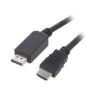 CC-DP-HDMI-5M cable DisplayPort 1.1HDMI 2.0 5m black iso.mat. outside: PVC GEMB