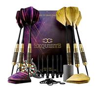 CC-Exquisite Professionelles Dartset - Anpassbare Konfiguration 6 Darts Mit Stahlspitze 20 G / 24 G Mit 12 Aluminiumschäften 35/48 Mm, 12 O-Ringe, 12 Flüge Standard/Slim|