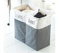 CC Large Folding Pop Up Twin Double Fabric Washing Laundry Clothes Basket Hamper