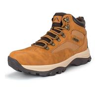 CC-Los Men's Waterproof Hiking Boots Backpacking Walk Boot Lightweight & All Day Comfort Work Shoes Wheat Wide Size 9.5