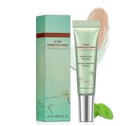 CC Red Correct Cream - SPF 25 Green Colour Corrector with Centella Asiatica - Lightweight Tinted Moisturiser Green Concealer for Redness - Anti-Redness Face CC Cream for Women