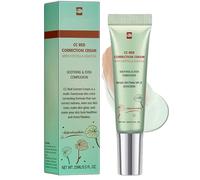 CC Red Correct Cream with Centella Asiatica & SPF 25, Anti-Redness Green Color Correcting Foundation, Lightweight Tinted Moisturiser to Refine Texture for Softer, Hydrated Skin