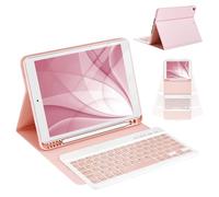 CC Store Case With Keyboard for iPad 9th 2021/8th Gen 2020/7th Gen 2019 with 10.2“ Bluetooth Wireless Detachable Keyboard Case for iPad Air 3 /iPad Pro 10.5" With Pencil Holder& Auto Sleep/Wake