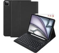 CC Store Case with Keyboard for iPad Air 11 inch M3 2025/M2 2024, iPad Air 5/4 10.9 inch, Keyboard Case for iPad Pro 11 4/3/2/1Gen, Wireless Detachable Keyboard Cover with Pencil Holder, UK Layout