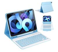 CC Store Case with Keyboard for iPad Air 11 inch M3 2025/M2 2024, iPad Air 5/4 10.9 inch, Keyboard Case for iPad Pro 11 4/3/2/1Gen, Wireless Detachable Keyboard Cover with Pencil Holder, UK Layout