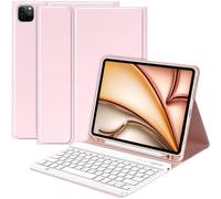 CC Store for iPad Pro 11 inch Case with Keyboard(4th /3rd /2nd /1st Gen),Keyboard for New iPad Air 11 inch (M2/M3),Air 5th/4th Gen Case with Pencil Holder (Pink)