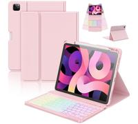 CC Store Keyboard Case for iPad Air 11 inch M3 2025/M2 2024, iPad Air 5/4 10.9 inch, iPad Pro 11" 4/3/2/1Gen, 7 Colour Backlit Detachable Keyboard with Pencil Holder, UK Layout