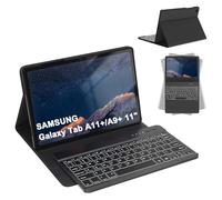CC Store Keyboard Case for Samsung Galaxy Tab A11+/Plus 11" 2025/ A9+/Plus 11" 2023, 7 Coloars Backlit Detachable Bluetooth Magnetic Keyboard With Pencil Holder& Auto Sleep/Wake, UK Layout