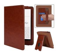 CC Store Leather Kindle Paperwhite Case for 6.8" 11th Generation-2021 and Signature Edition, Magnetic Closure & Premium Leather Material & Kickstand & Auto Sleep/Wake (Black)