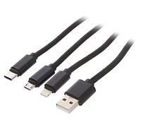 CC-USB2-AM31-1M cable USB 2.0 1m black iso-mat. outside: textile mesh GEMBIRD