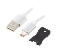 CC-USB2-AMLMM-1M Cable Magnetic USB 2.0 1m White Iso. Mat. Outdoor: TPE GEMBIRD