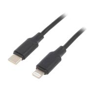 CC-USB2-CM8PM-1.5M Cable USB 2.0 Apple Lightning Male, USB C Male 1m 36W GE