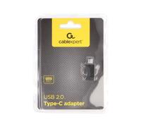 CC-USB2-CMAF-A Cable USB 2.0 USB A Female, USB C Male 0.48Gbps Black GEMBIRD