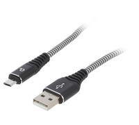 CC-USB2B-AMMBM-2M-BW Cable USB 2.0 USB A Male, Micro USB-B Male Gold Plated 2