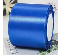 CC wonderland zone 4 Inch Royal Blue Satin Ribbon Rolls(100mm Wide x 22.86m Long) for Gift Wrapping,Crafting,Florist