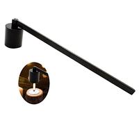 CC wonderland zone Candle Snuffer Accessory -Wick Snuffer Accessory with Long Handle for Putting Out Candle Flame Safely,Black(Cylindrical Shape)