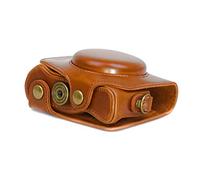 CC1123b Camera Case for Canon PowerShot G7X Mark II 2 Faux Leather Brown