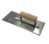 CCA A2 Adhesive V notch trowel complete with hardwood handle. For spreading pressure sensitive adhesive beads evenly, for the fitting of all LVT flooring.