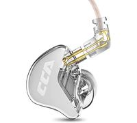 CCA CRA in Ear Monitors Headphones Ultra-Thin Diaphragm Dynamic Driver Super Bass Clear Sound Earbuds Wired IEM Earphones with Detachable Cable for Singer Musician DJ Stage Church (White)
